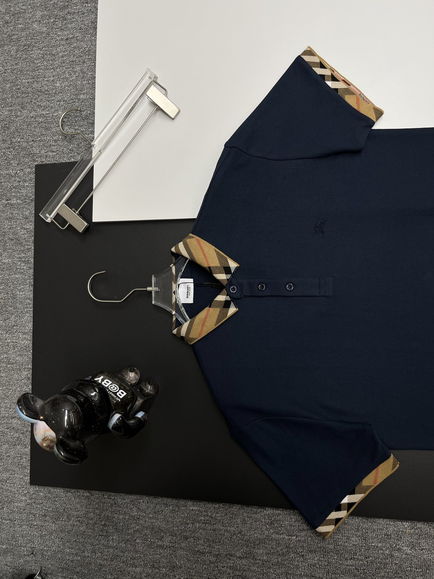 Burberry BURBERRY 巴宝莉领袖格纹战马刺绣新款Polo衫