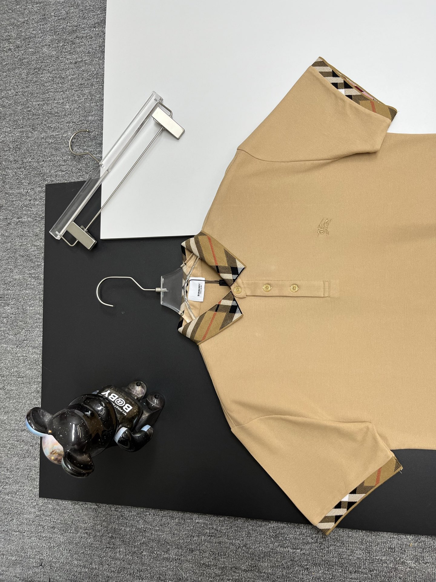 Burberry BURBERRY 巴宝莉领袖格纹战马刺绣新款Polo衫