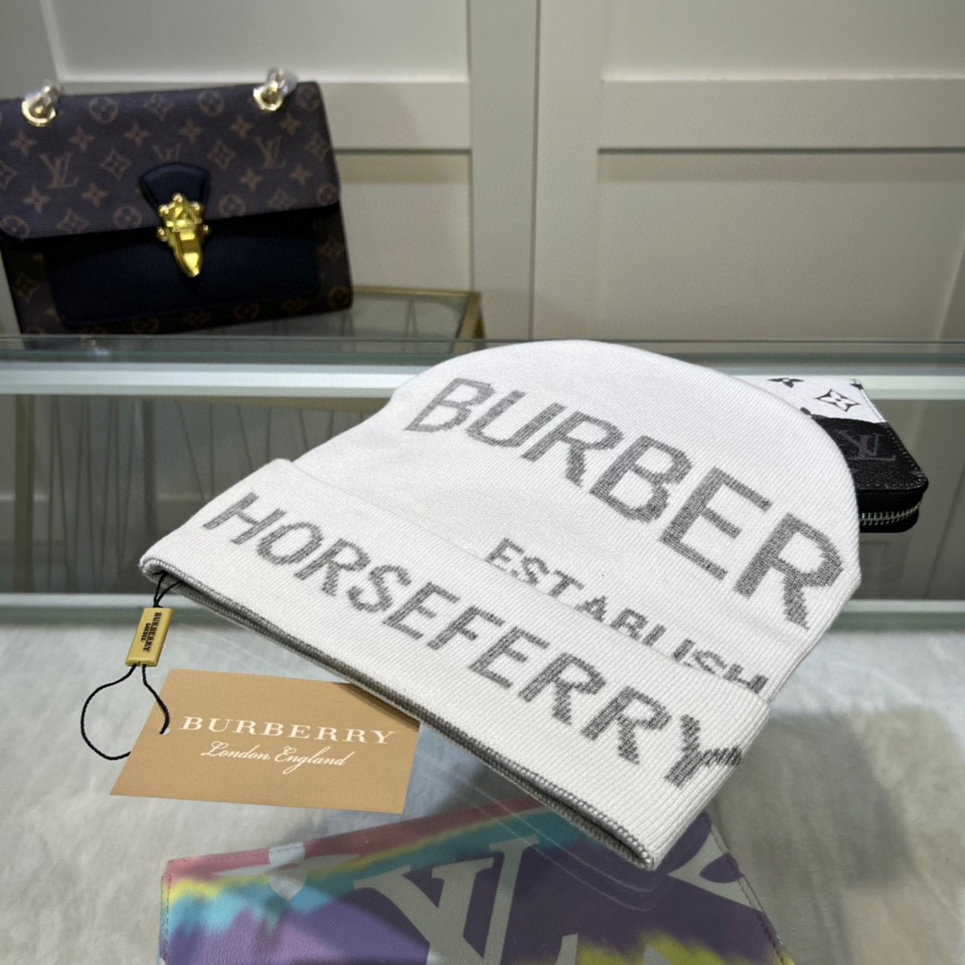 Burberry Sombreros Sombrero de punto Universal para hombres y mujeres Cachemira Tejido Fashion