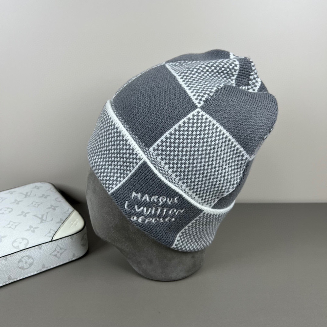 配防尘袋〈对版高品质，羊毛品质认准咯〉路易威登LOUIS VUITTON🎩官方热卖爆款，羊毛针织毛线帽，