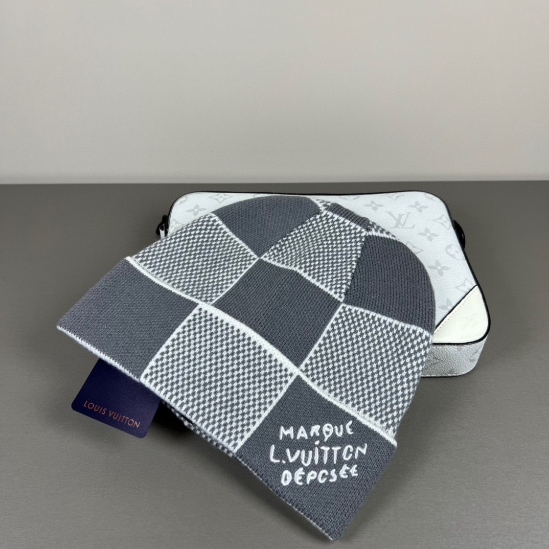 配防尘袋〈对版高品质，羊毛品质认准咯〉路易威登LOUIS VUITTON🎩官方热卖爆款，羊毛针织毛线帽，
