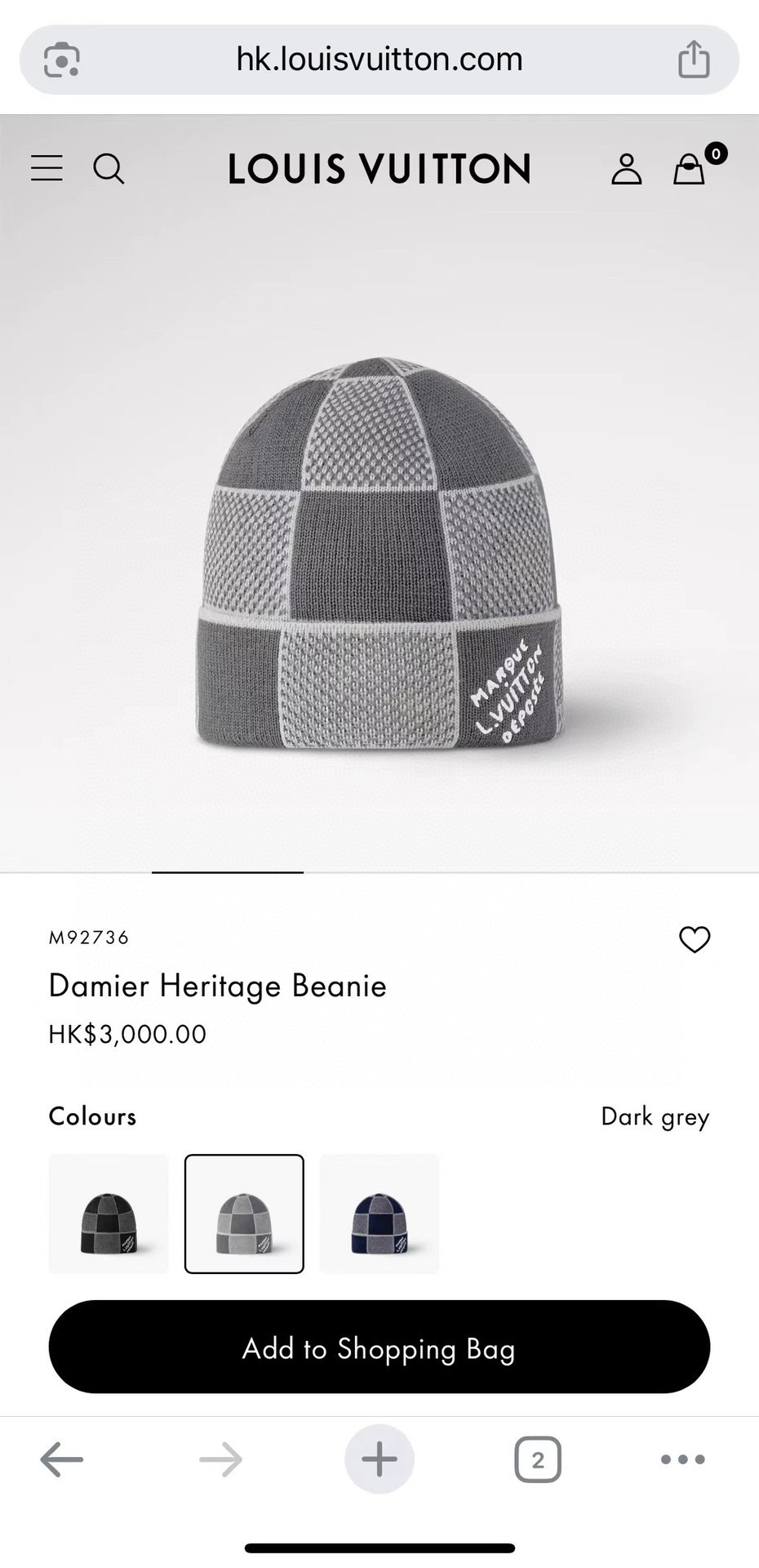 配防尘袋〈对版高品质，羊毛品质认准咯〉路易威登LOUIS VUITTON🎩官方热卖爆款，羊毛针织毛线帽，