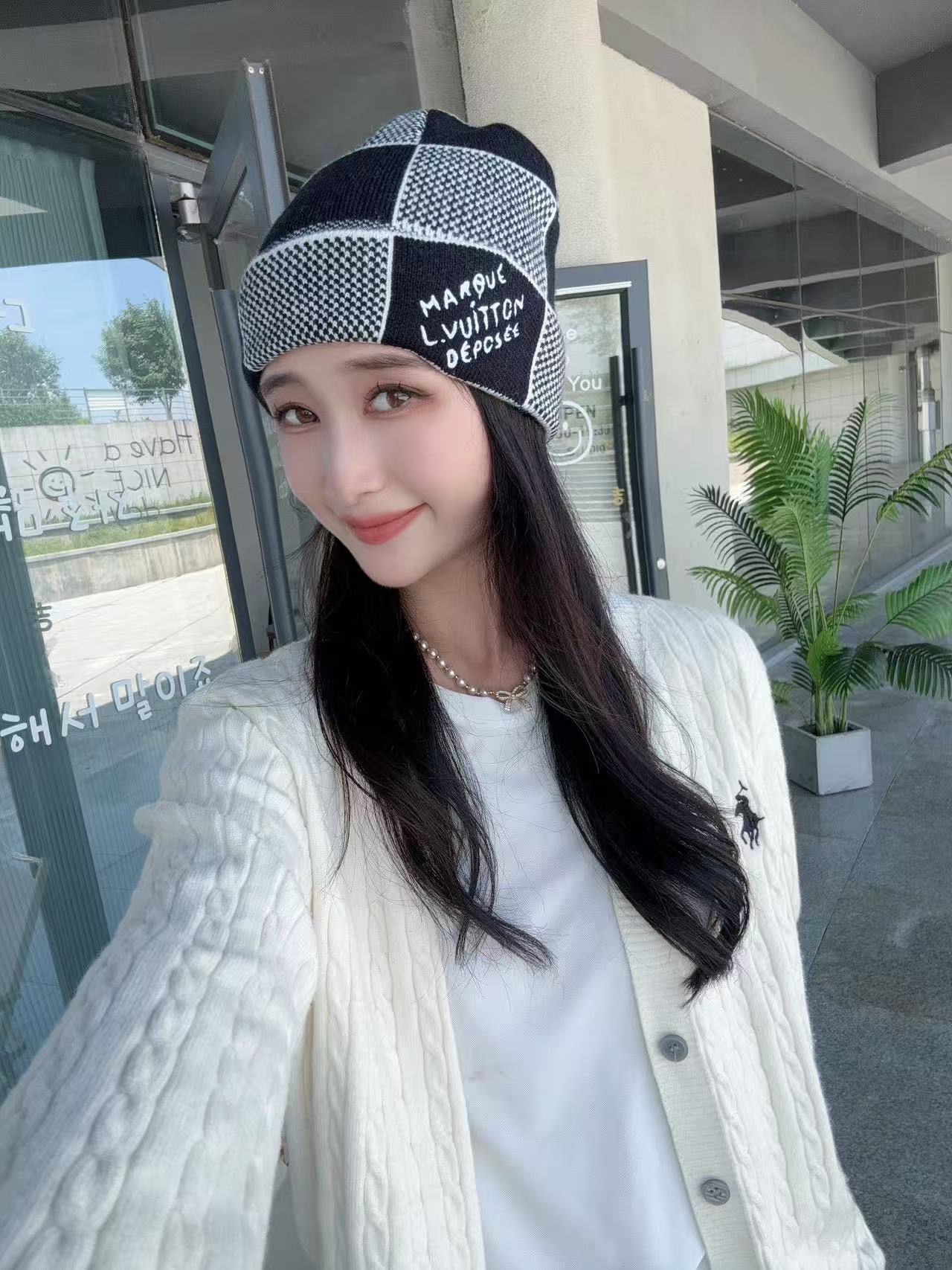 配防尘袋〈对版高品质，羊毛品质认准咯〉路易威登LOUIS VUITTON🎩官方热卖爆款，羊毛针织毛线帽，