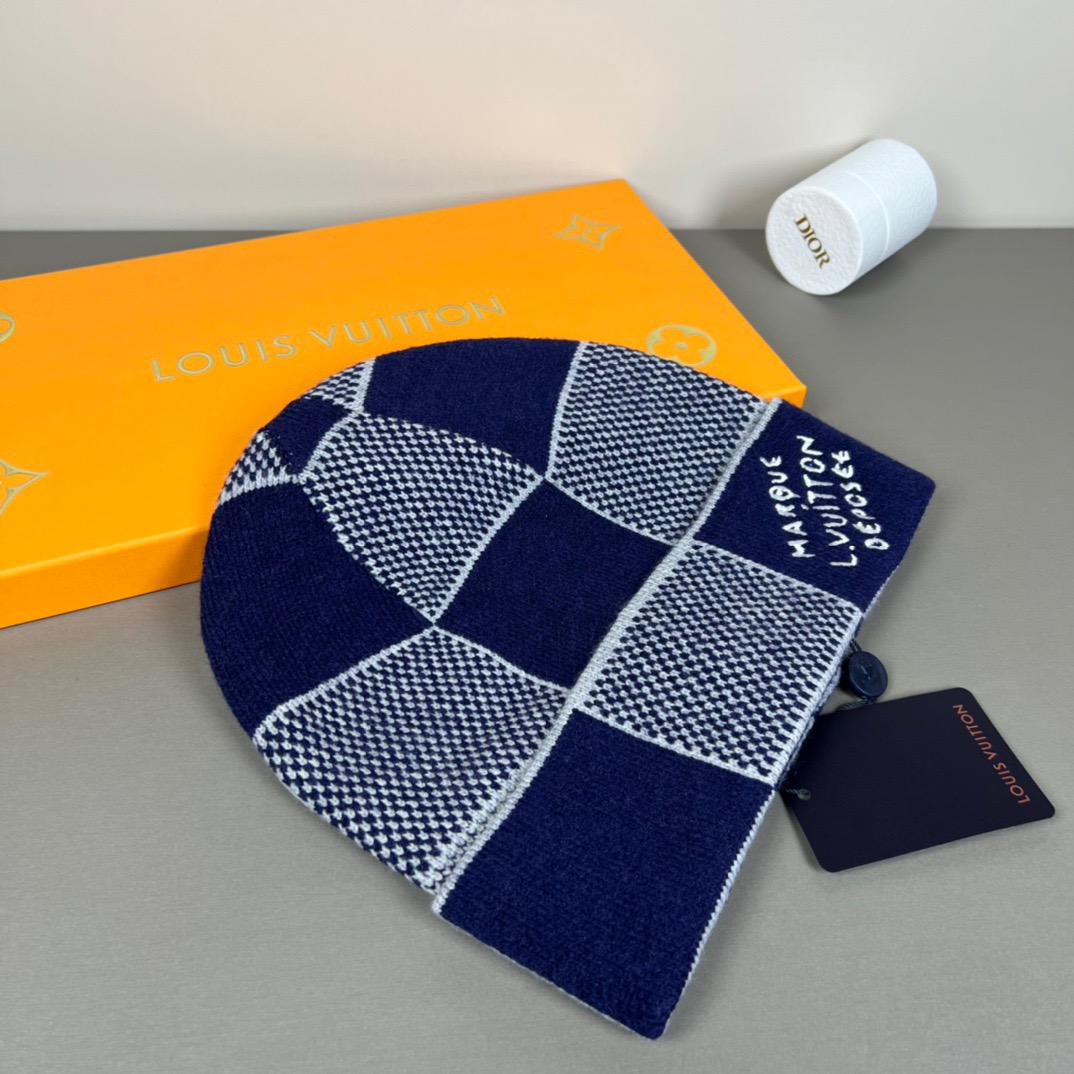 配防尘袋〈对版高品质，羊毛品质认准咯〉路易威登LOUIS VUITTON🎩官方热卖爆款，羊毛针织毛线帽，