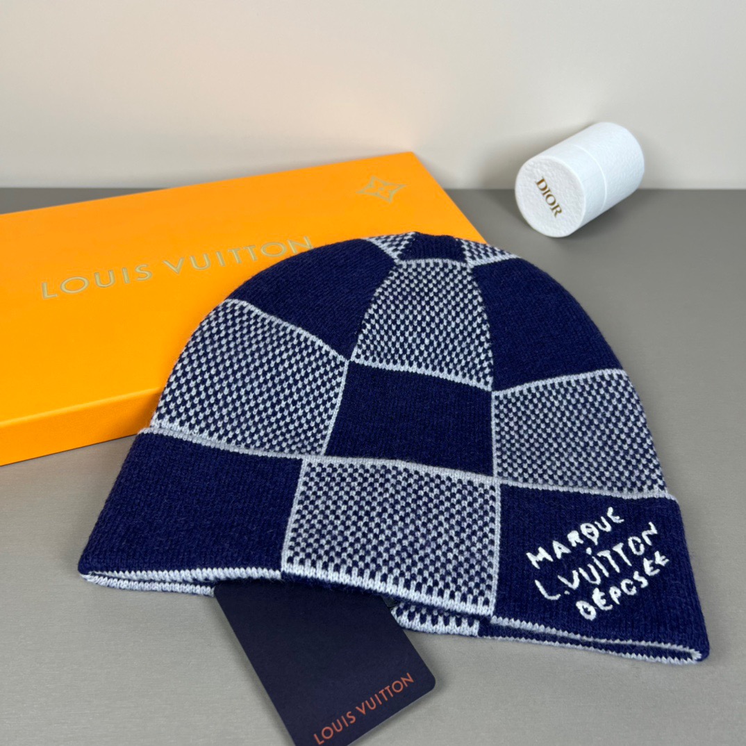 配防尘袋〈对版高品质，羊毛品质认准咯〉路易威登LOUIS VUITTON🎩官方热卖爆款，羊毛针织毛线帽，
