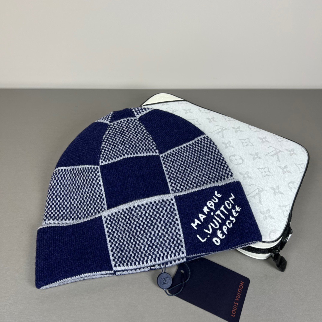 配防尘袋〈对版高品质，羊毛品质认准咯〉路易威登LOUIS VUITTON🎩官方热卖爆款，羊毛针织毛线帽，
