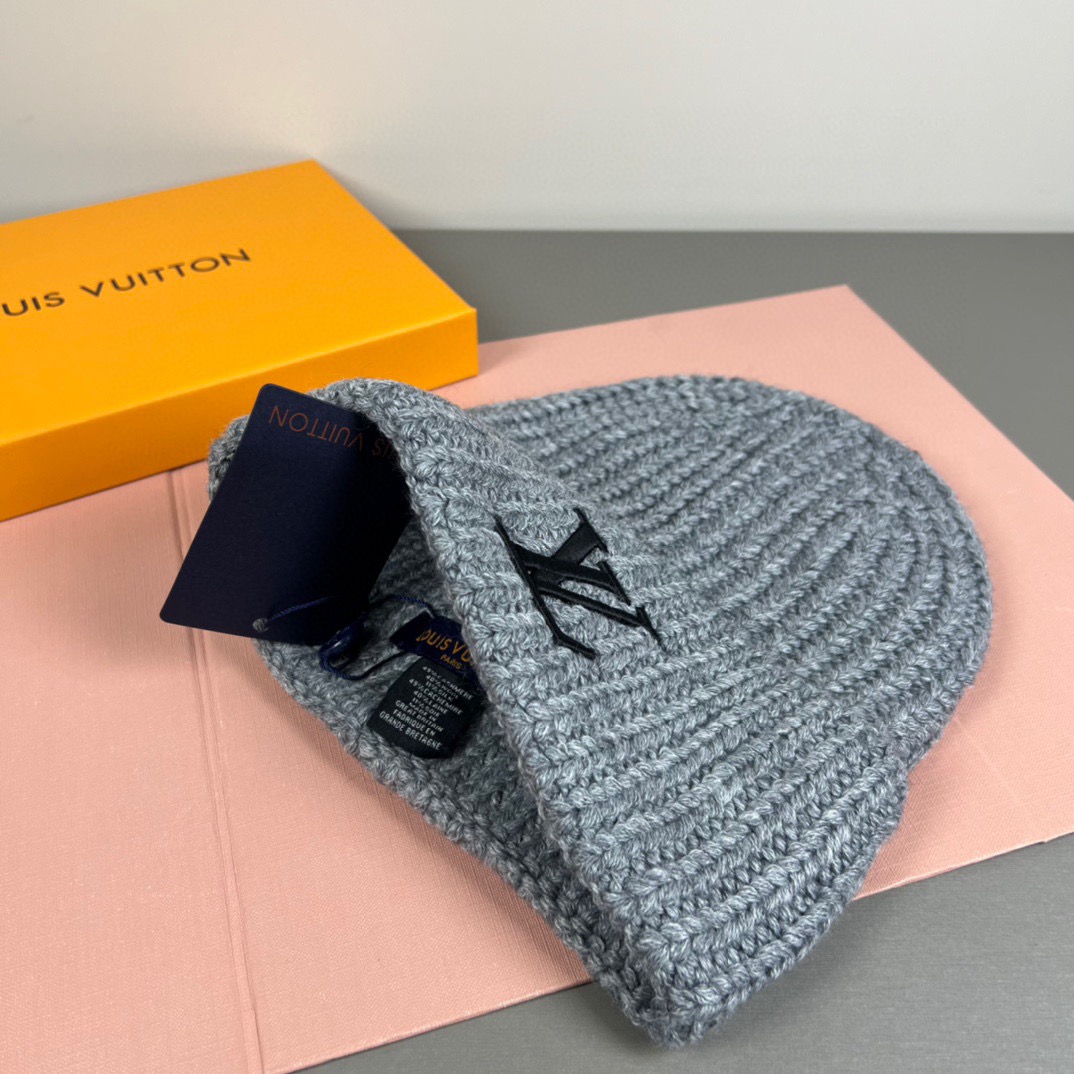 配防尘袋〈对版高品质，羊毛品质认准咯〉路易威登LOUIS VUITTON🎩官方热卖爆款，羊毛针织毛线帽，