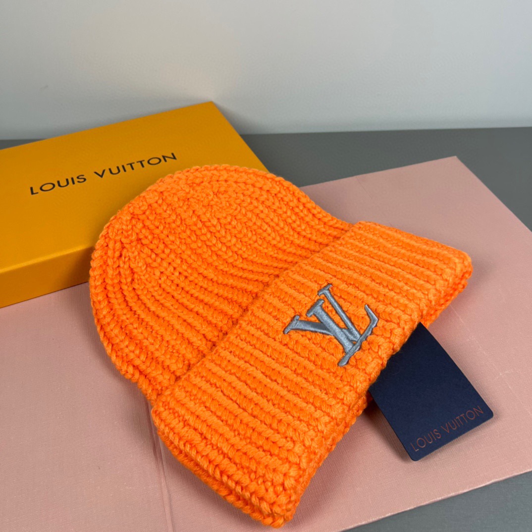 配防尘袋〈对版高品质，羊毛品质认准咯〉路易威登LOUIS VUITTON🎩官方热卖爆款，羊毛针织毛线帽，