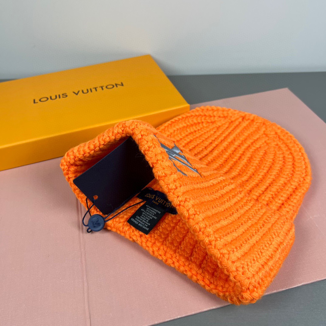 配防尘袋〈对版高品质，羊毛品质认准咯〉路易威登LOUIS VUITTON🎩官方热卖爆款，羊毛针织毛线帽，