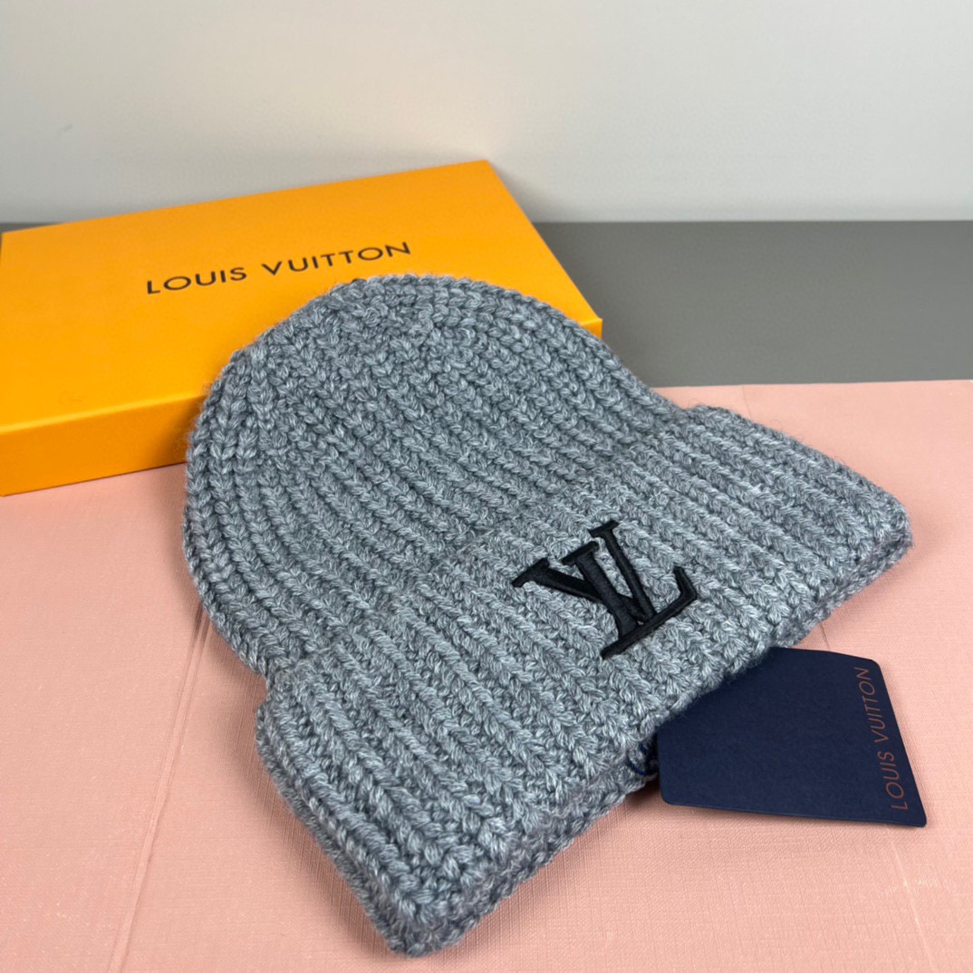 配防尘袋〈对版高品质，羊毛品质认准咯〉路易威登LOUIS VUITTON🎩官方热卖爆款，羊毛针织毛线帽，