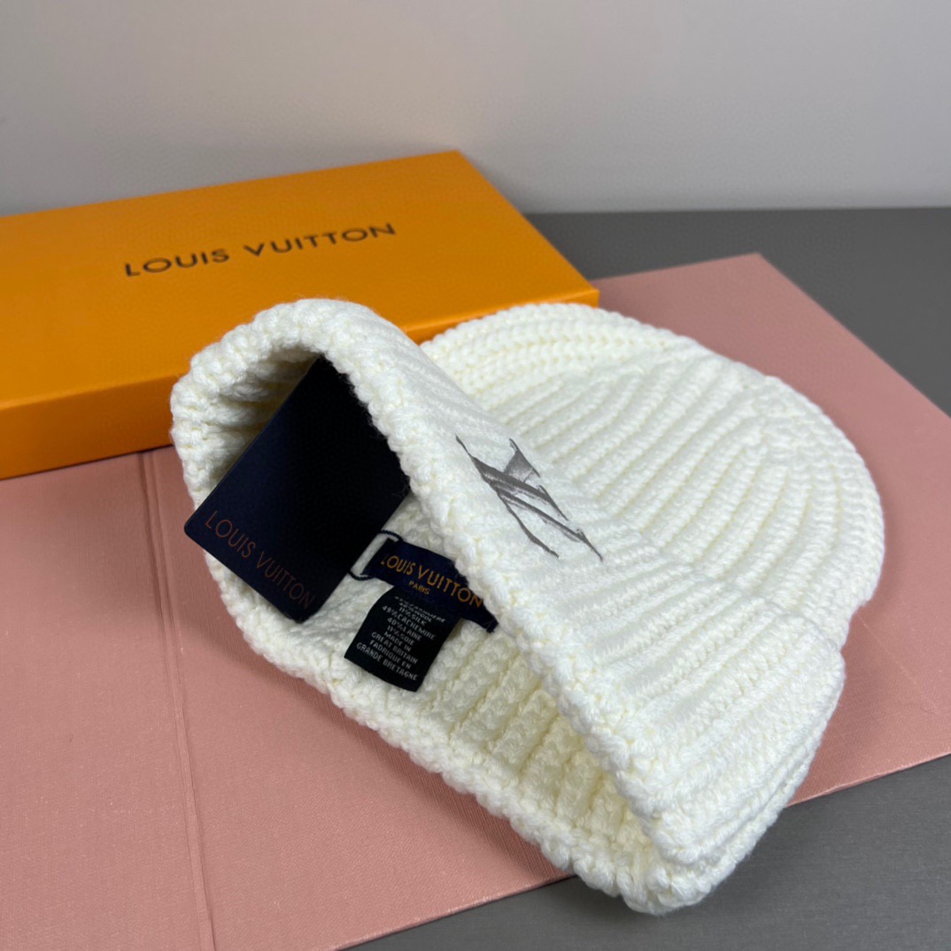 配防尘袋〈对版高品质，羊毛品质认准咯〉路易威登LOUIS VUITTON🎩官方热卖爆款，羊毛针织毛线帽，