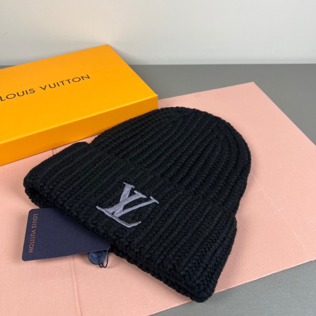 配防尘袋〈对版高品质，羊毛品质认准咯〉路易威登LOUIS VUITTON🎩官方热卖爆款，羊毛针织毛线帽，