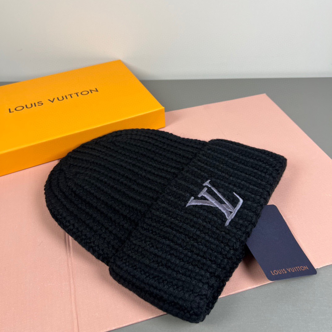 配防尘袋〈对版高品质，羊毛品质认准咯〉路易威登LOUIS VUITTON🎩官方热卖爆款，羊毛针织毛线帽，