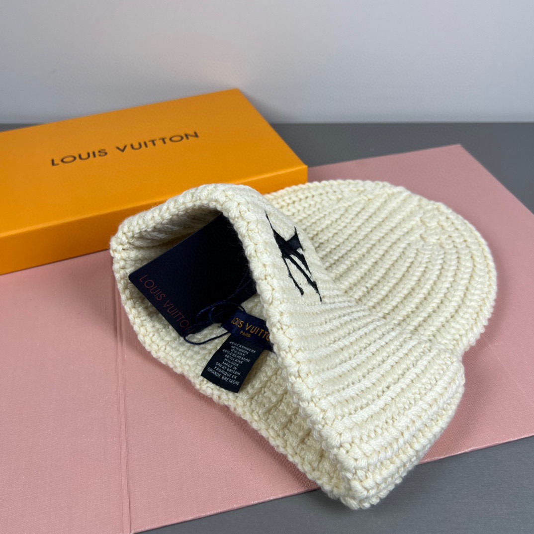 配防尘袋〈对版高品质，羊毛品质认准咯〉路易威登LOUIS VUITTON🎩官方热卖爆款，羊毛针织毛线帽，
