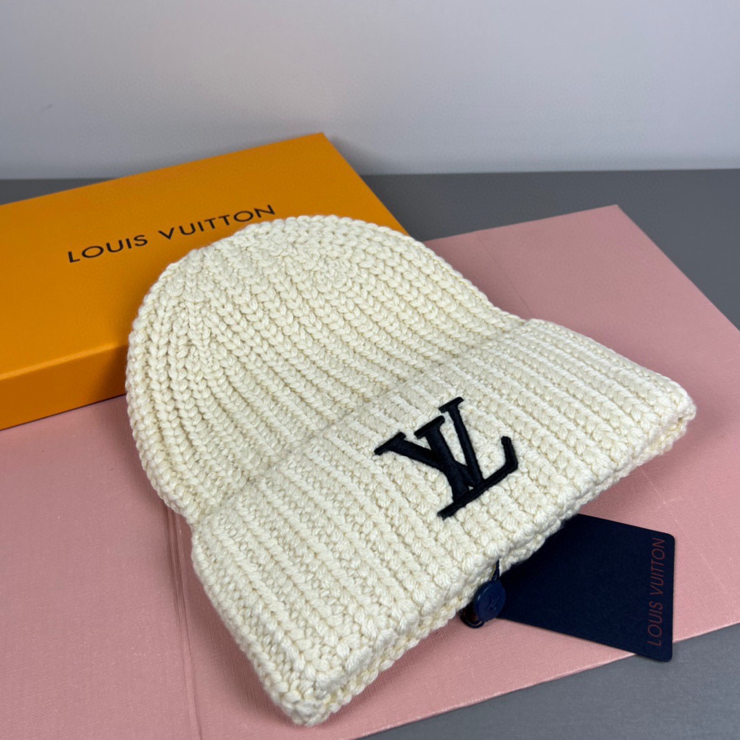配防尘袋〈对版高品质，羊毛品质认准咯〉路易威登LOUIS VUITTON🎩官方热卖爆款，羊毛针织毛线帽，