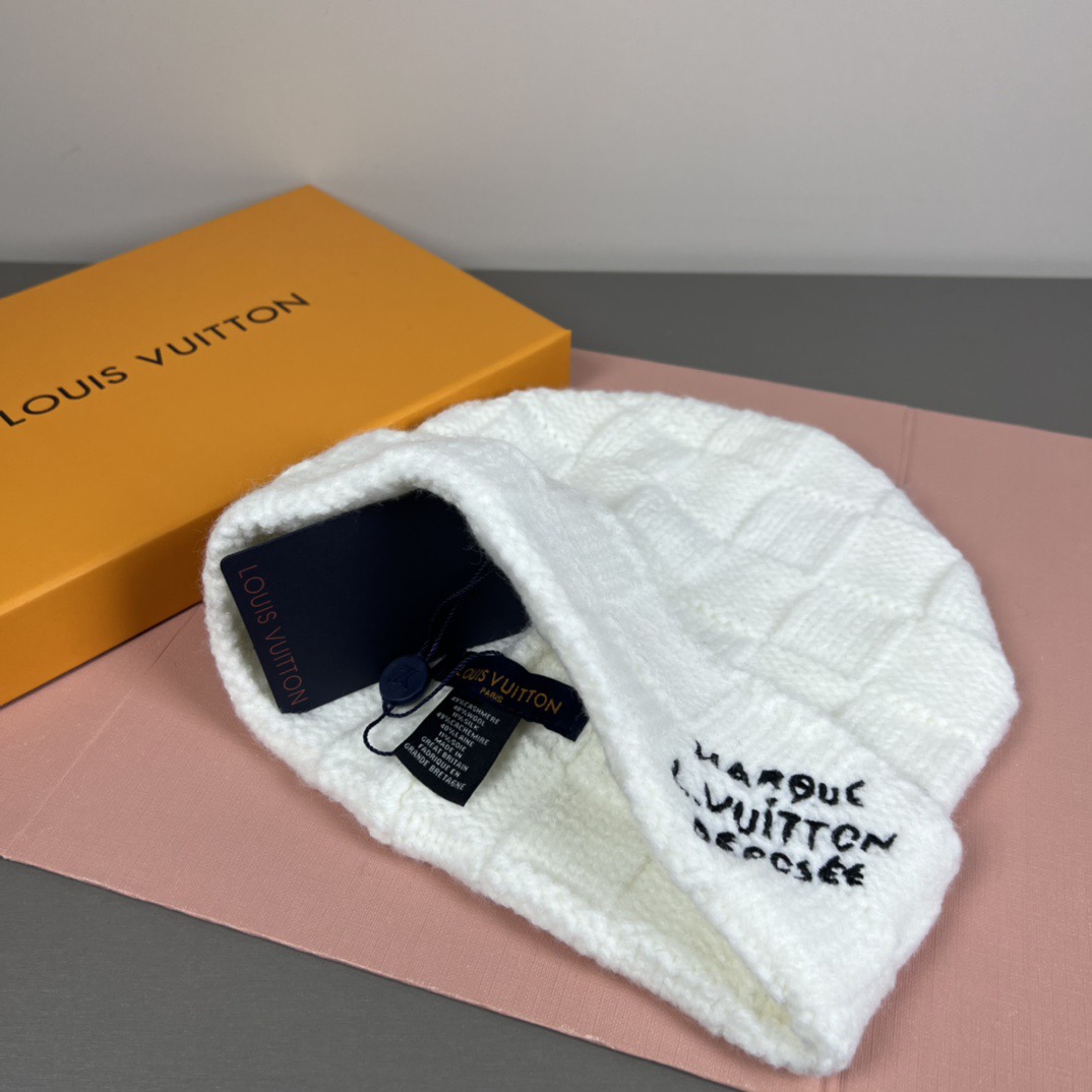 配防尘袋〈对版高品质，羊毛品质认准咯〉路易威登LOUIS VUITTON🎩官方热卖爆款，羊毛针织毛线帽，