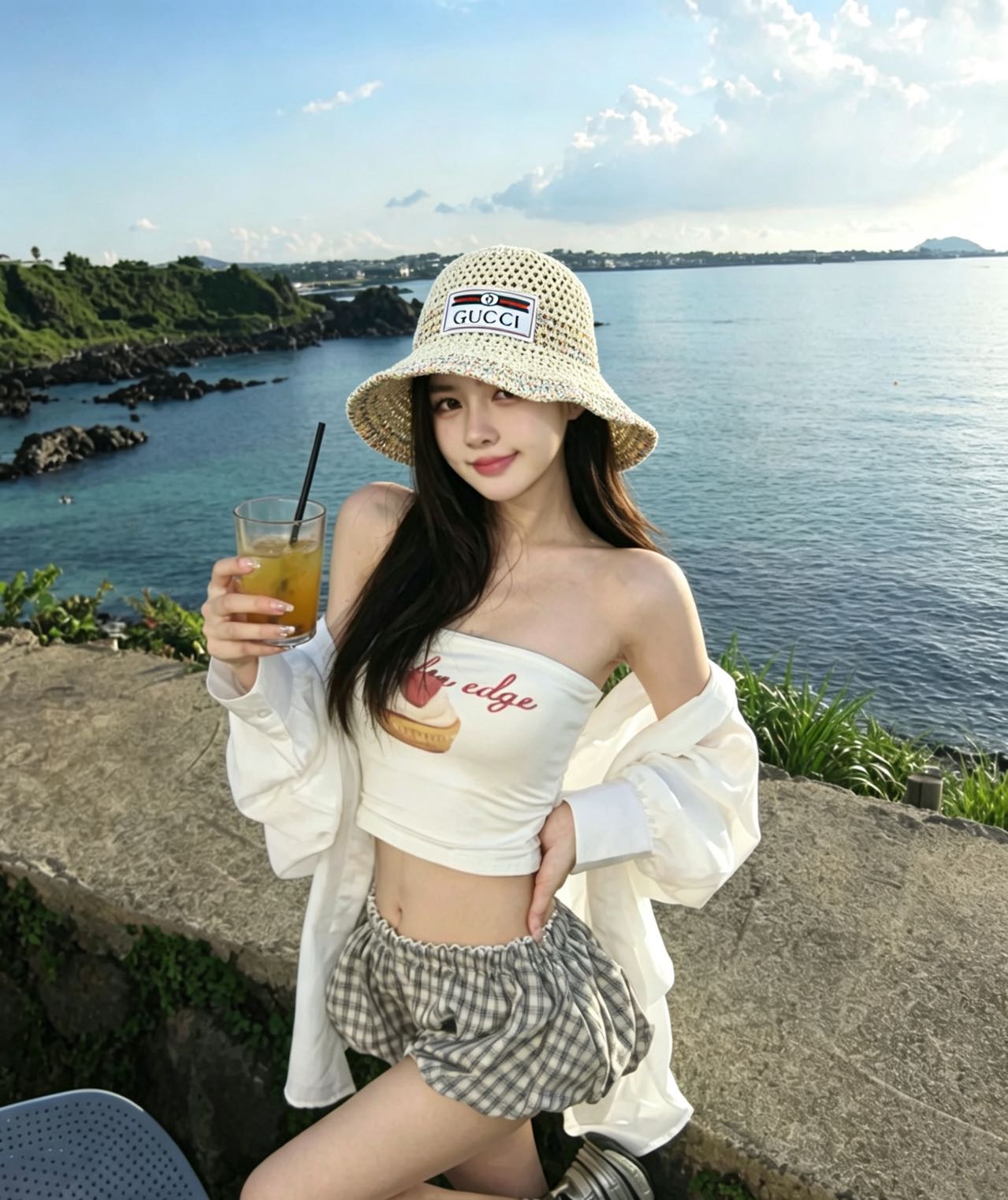 NO:765796,GUCCI Gucci knitted lace straw hat is the beauty of summer. It is not too flashy to take pictures on the beach vacation. It is purely handmade and fancy knitted, more flexible and not easy to break. The color is a more natural herbal color, fashionable and exquisite. A must-have hat for taking photos, straw hat, fisherman hat, baseball cap, hat, gucci, espadrilles, hats19860909GUCCI 古奇 针织花边草帽 就是是入夏的标致,海边度假拍照简直不要太出片了 纯手工花式编织,柔韧性更强 不易拉断 颜色是比较自然的草本色,时尚精致 拍照拗造型必备帽子草帽渔夫帽棒球帽,帽子,gucci,espadrilles,hats,hat