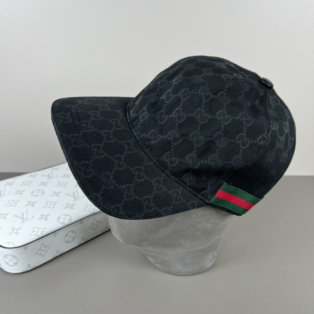 🌾Gucci(古奇)新款原单棒球帽， 专柜代购品质1:1开模订制，正版开模五金，原版帆布料+头层牛皮，原