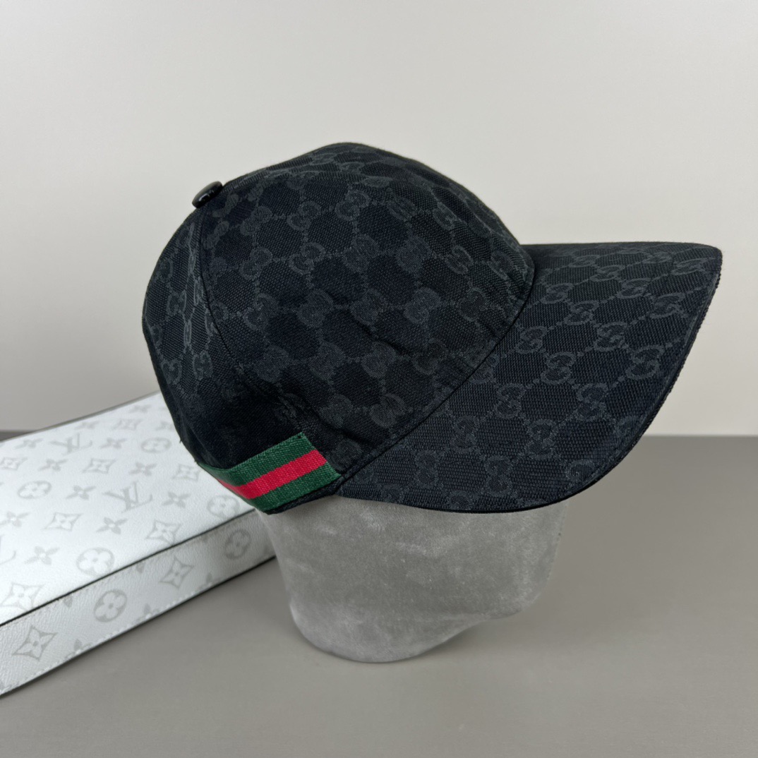 🌾Gucci(古奇)新款原单棒球帽， 专柜代购品质1:1开模订制，正版开模五金，原版帆布料+头层牛皮，原
