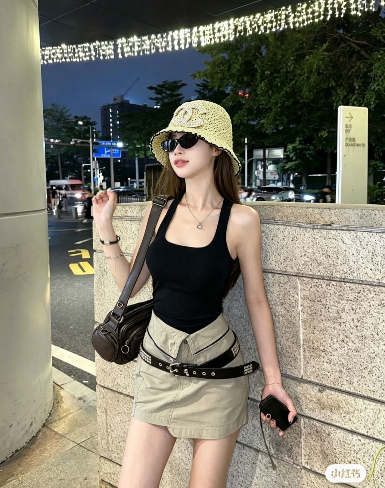 Chanel 85 香奈儿CHANEL针织花边草帽