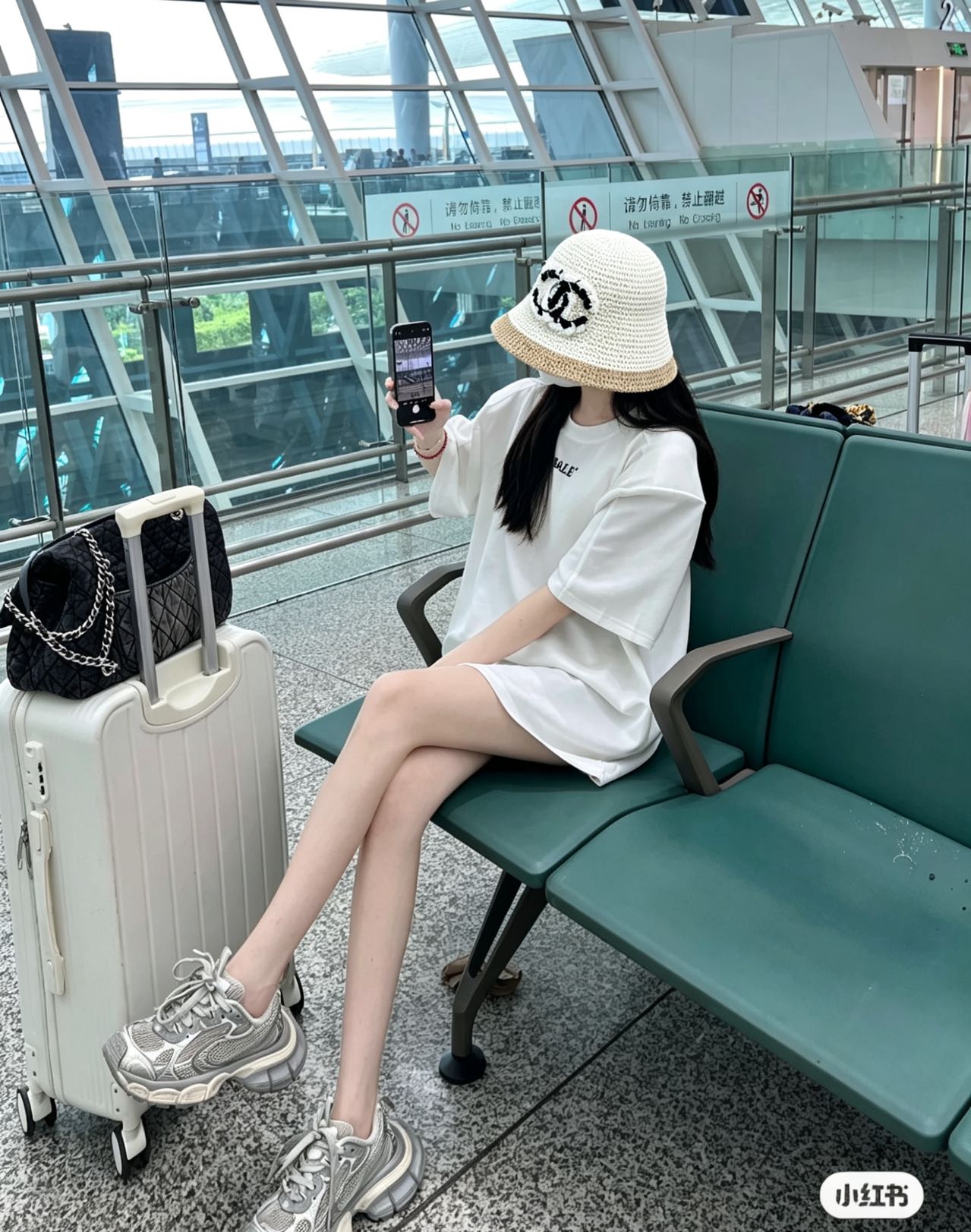 Chanel 85 香奈儿CHANEL针织花边草帽