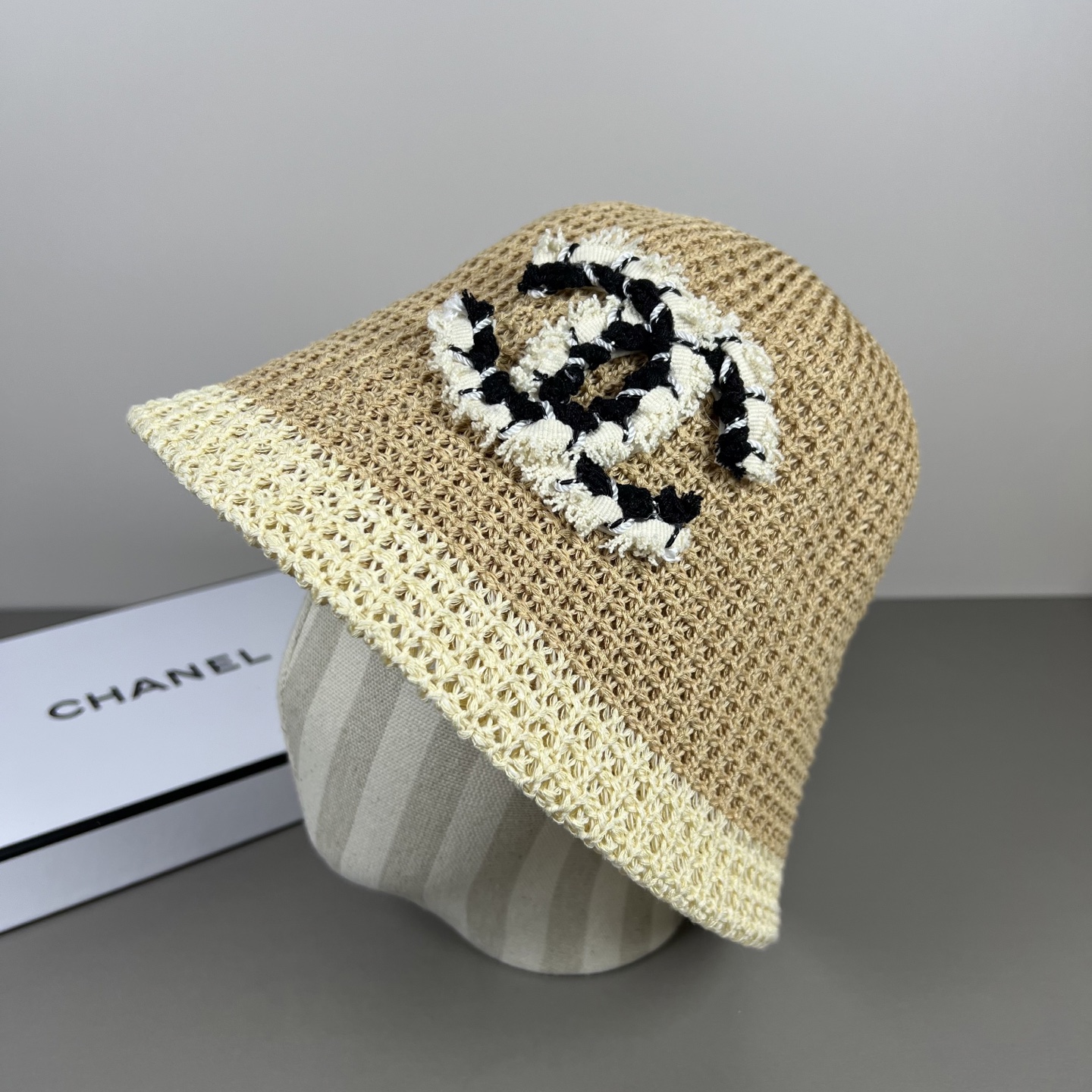 Chanel 85 香奈儿CHANEL针织花边草帽