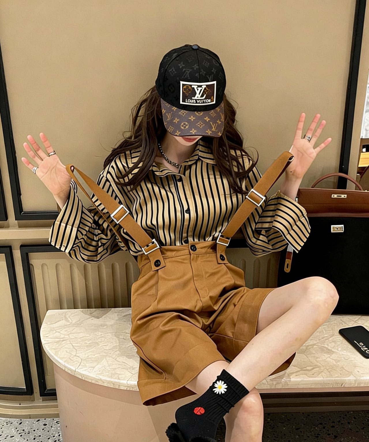 P🧢路易威登lv棒球帽 LouisVuitton😍新款重工打造♥️高端大气，百搭款🤗男女通用！