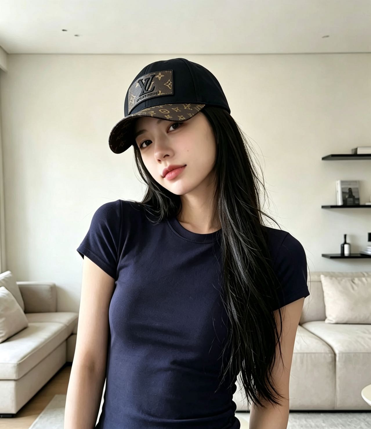 P🧢路易威登lv棒球帽 LouisVuitton😍新款重工打造♥️高端大气，百搭款🤗男女通用！