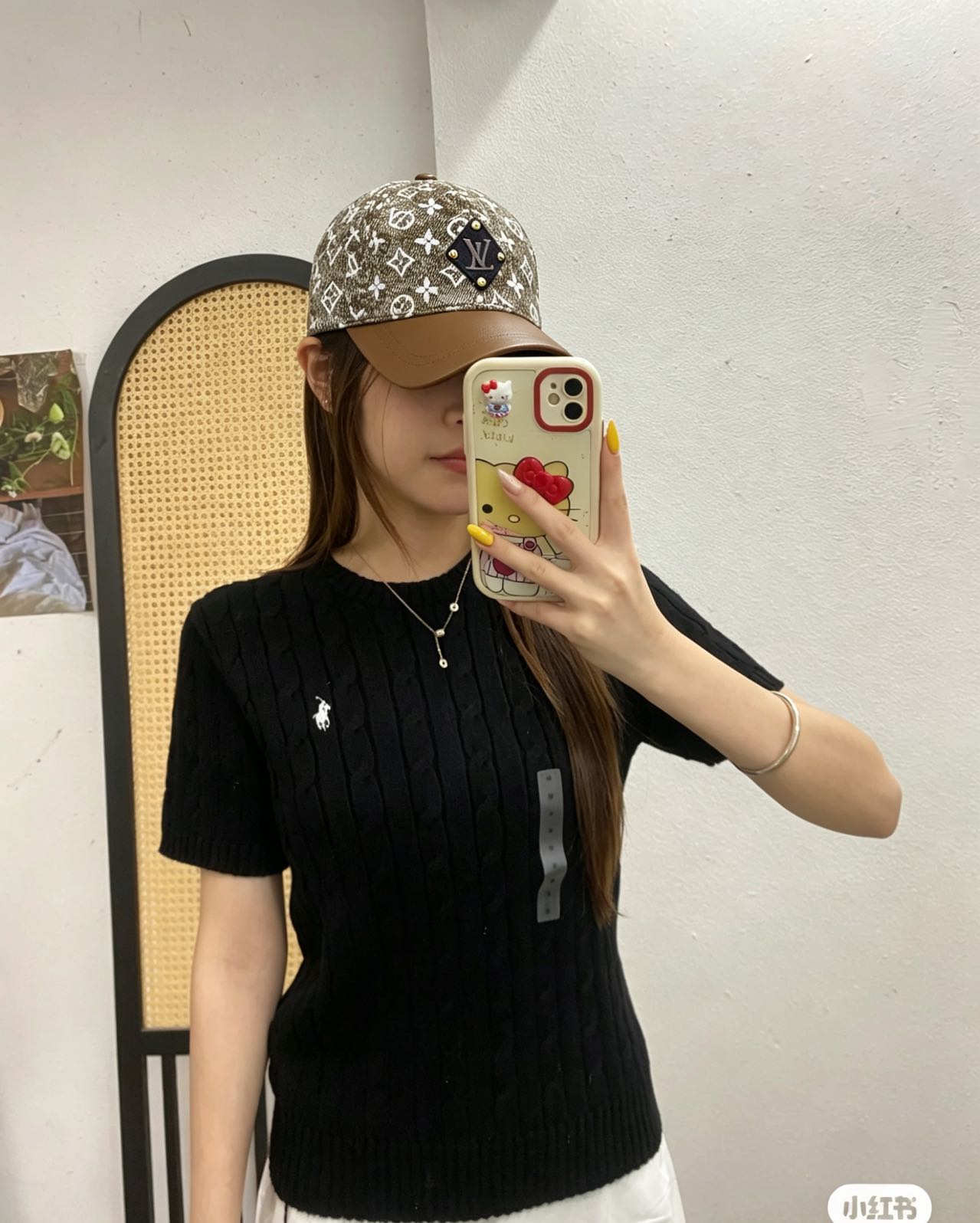 🌾🧢路易威登lv棒球帽 LouisVuitton😍新款重工打造♥️高端大气，百搭款🤗男女通用！