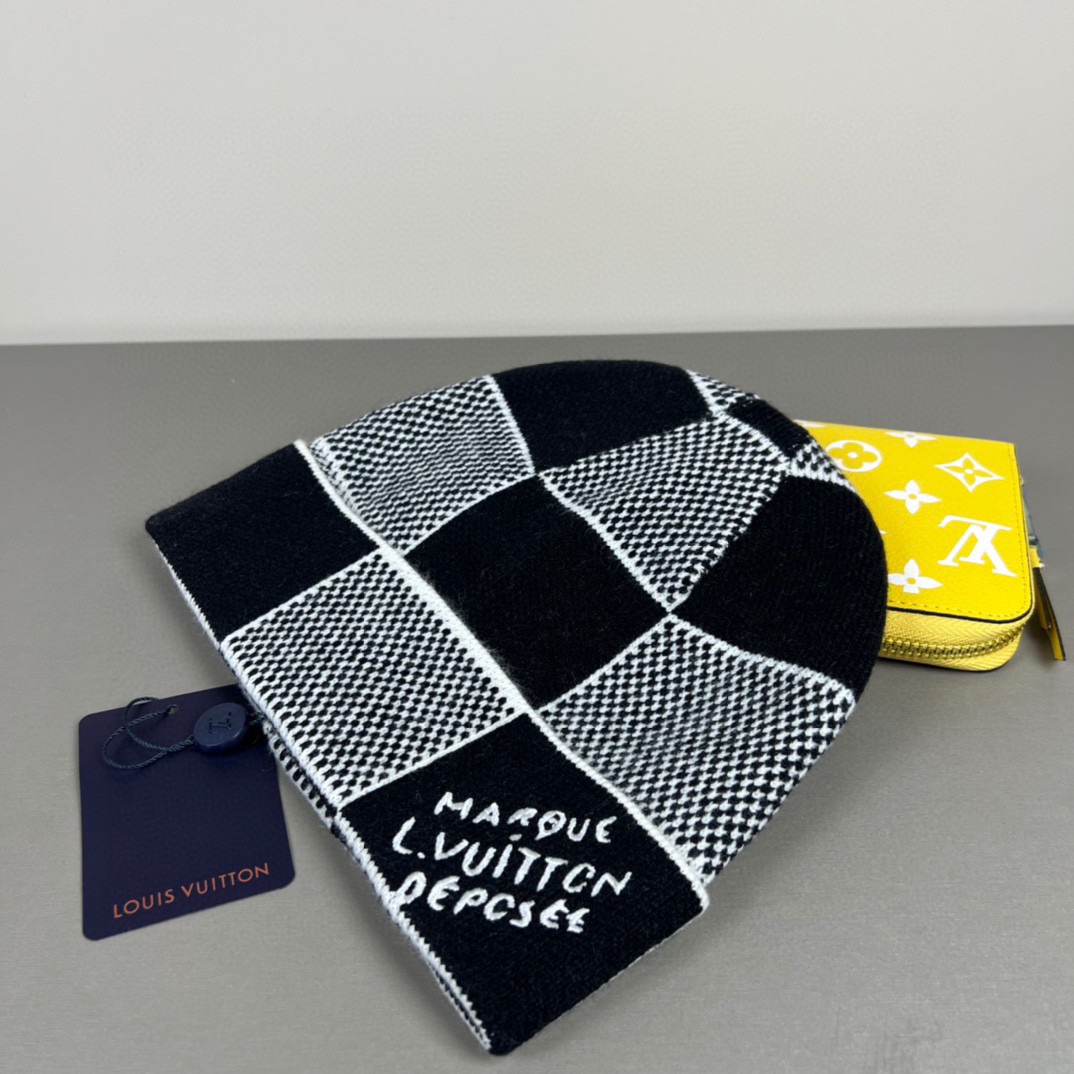 配防尘袋〈对版高品质，羊毛品质认准咯〉路易威登LOUIS VUITTON🎩官方热卖爆款，羊毛针织毛线帽，
