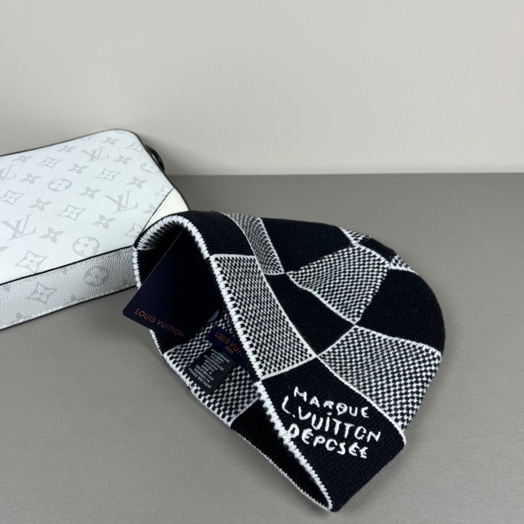 配防尘袋〈对版高品质，羊毛品质认准咯〉路易威登LOUIS VUITTON🎩官方热卖爆款，羊毛针织毛线帽，