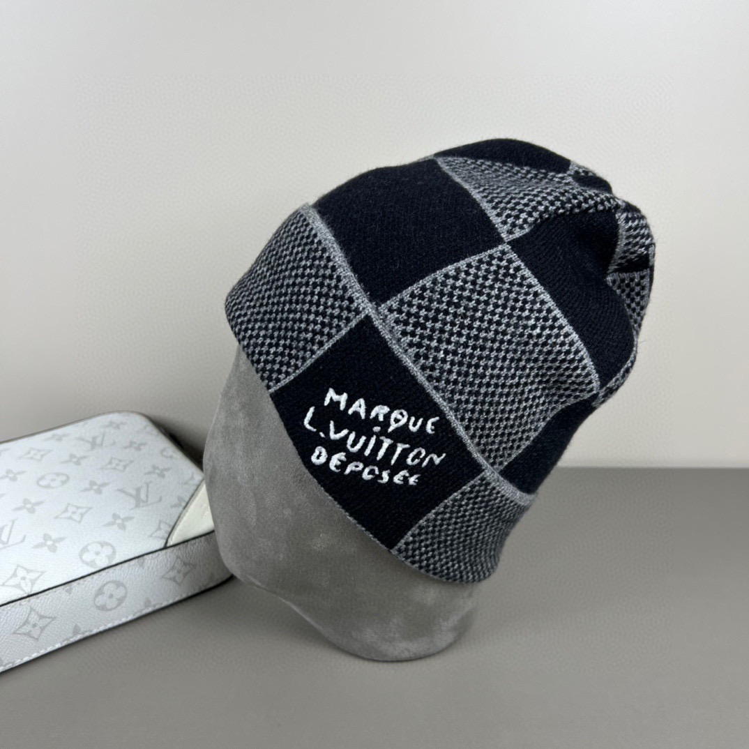 配防尘袋〈对版高品质，羊毛品质认准咯〉路易威登LOUIS VUITTON🎩官方热卖爆款，羊毛针织毛线帽，
