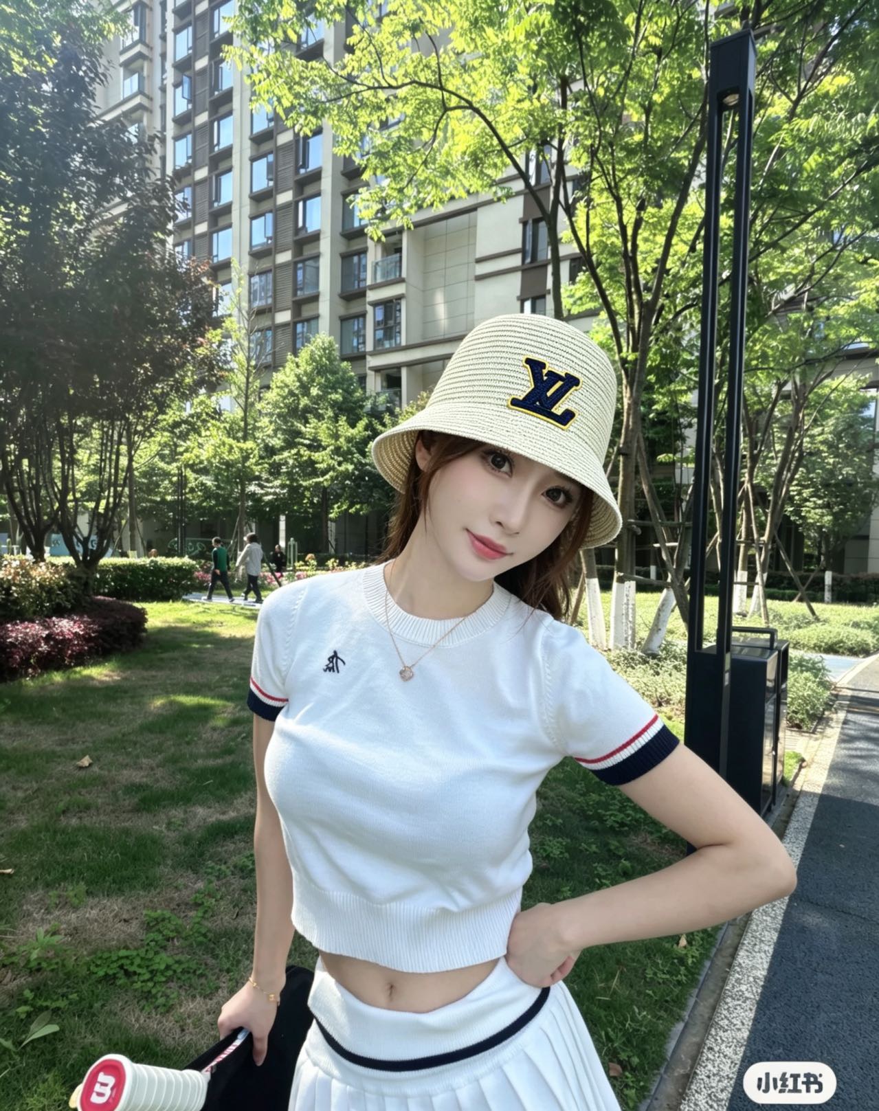Louis Vuitton 85 路易威登 LouisVuitton 针织花边草帽
