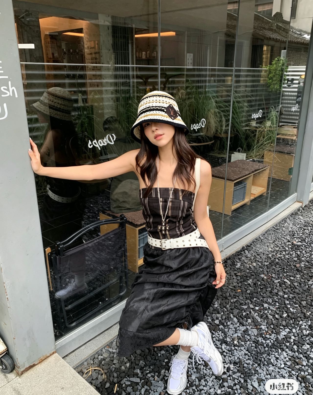 Louis Vuitton 85 路易威登 LouisVuitton 针织花边草帽