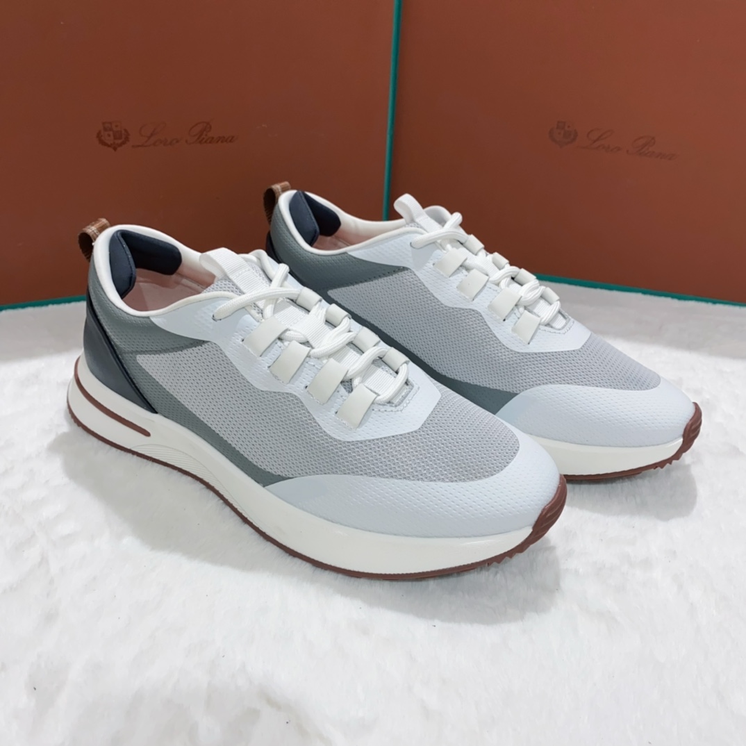 Loro Piana Zapatos Zapatillas deportivas Calzado informal Incrustados con diamantes Cuero de vaca Caucho Tpu Colección otoño Casual