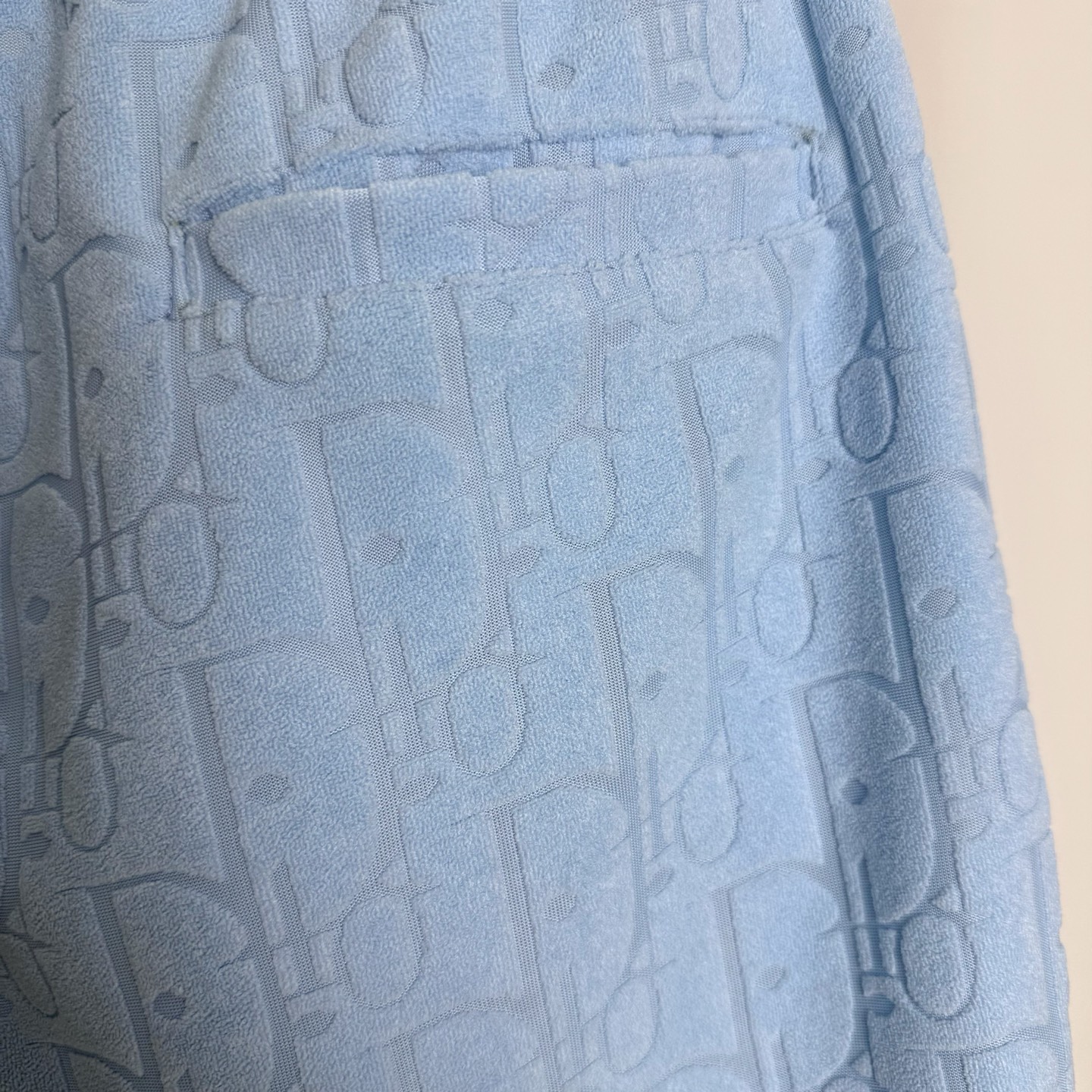 Dior DIOR 迪奥 25ss CD字母暗纹提花毛巾绒短裤