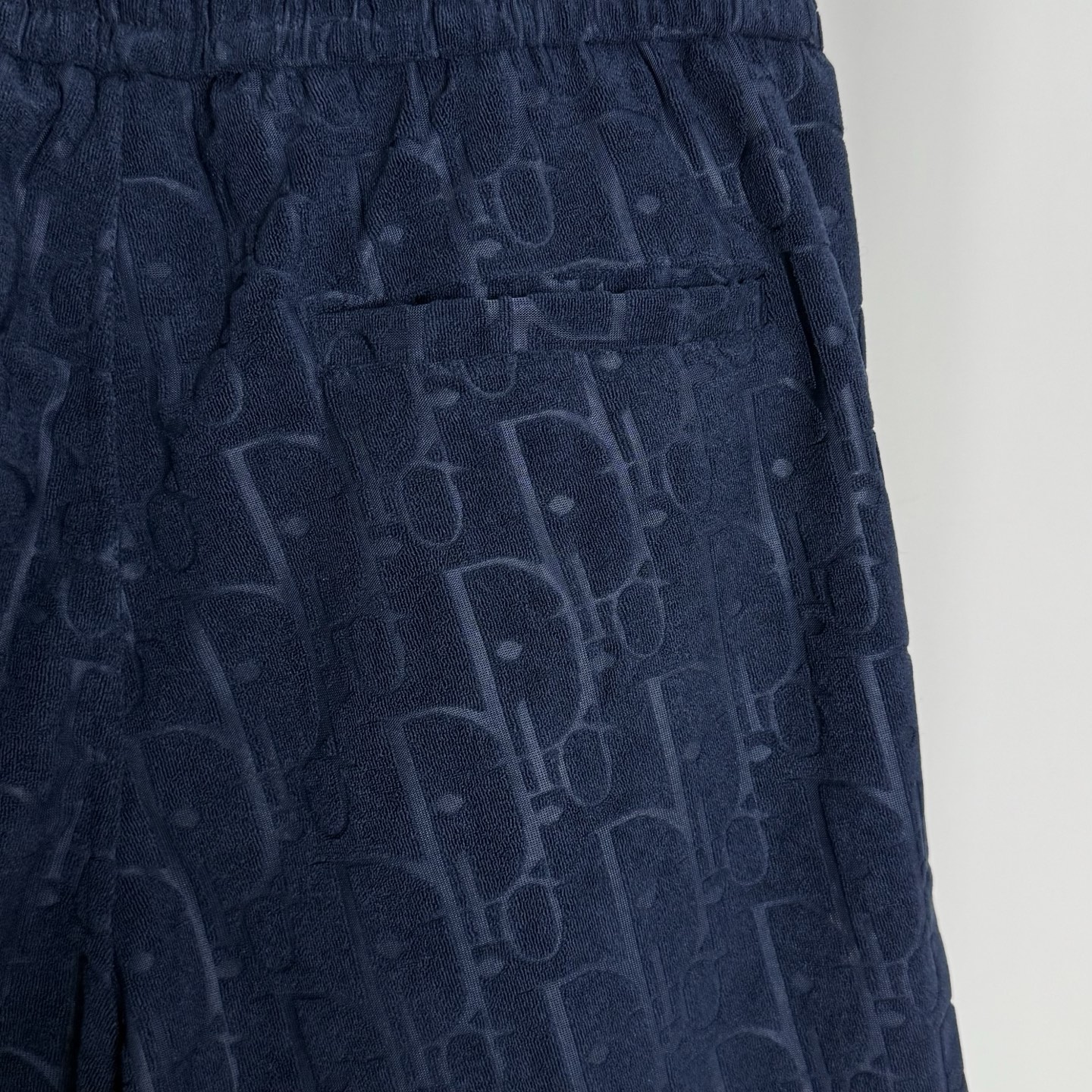 Dior DIOR 迪奥 25ss CD字母暗纹提花毛巾绒短裤
