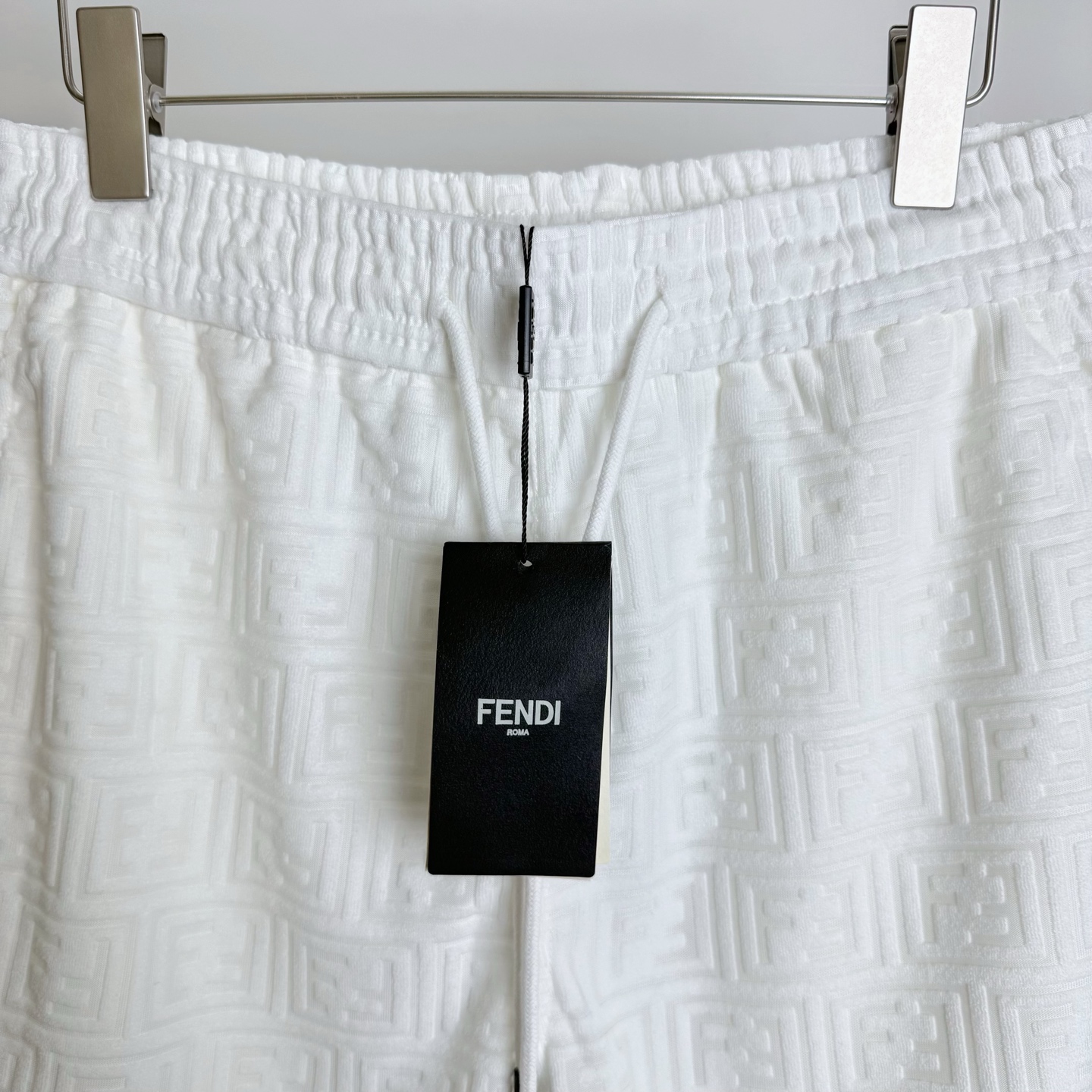 Fendi FENDI 芬迪 25ss新款FF字母LOGO标识提花毛巾绒短裤
