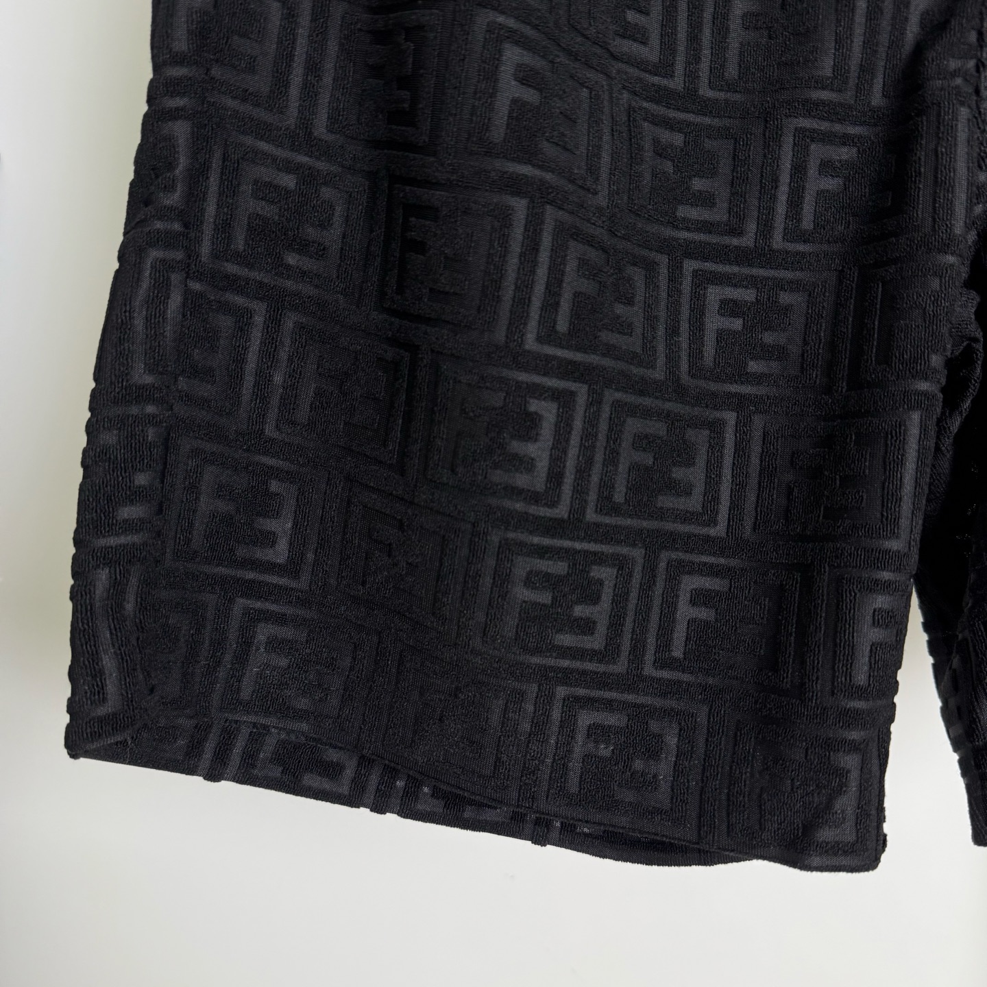 Fendi FENDI 芬迪 25ss新款FF字母LOGO标识提花毛巾绒短裤