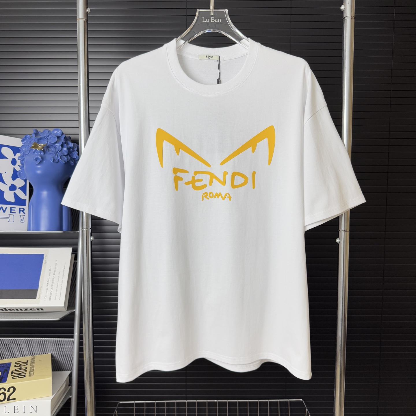 Fendi FENDI/芬迪立体胶印字母LOGO圆领短袖T恤