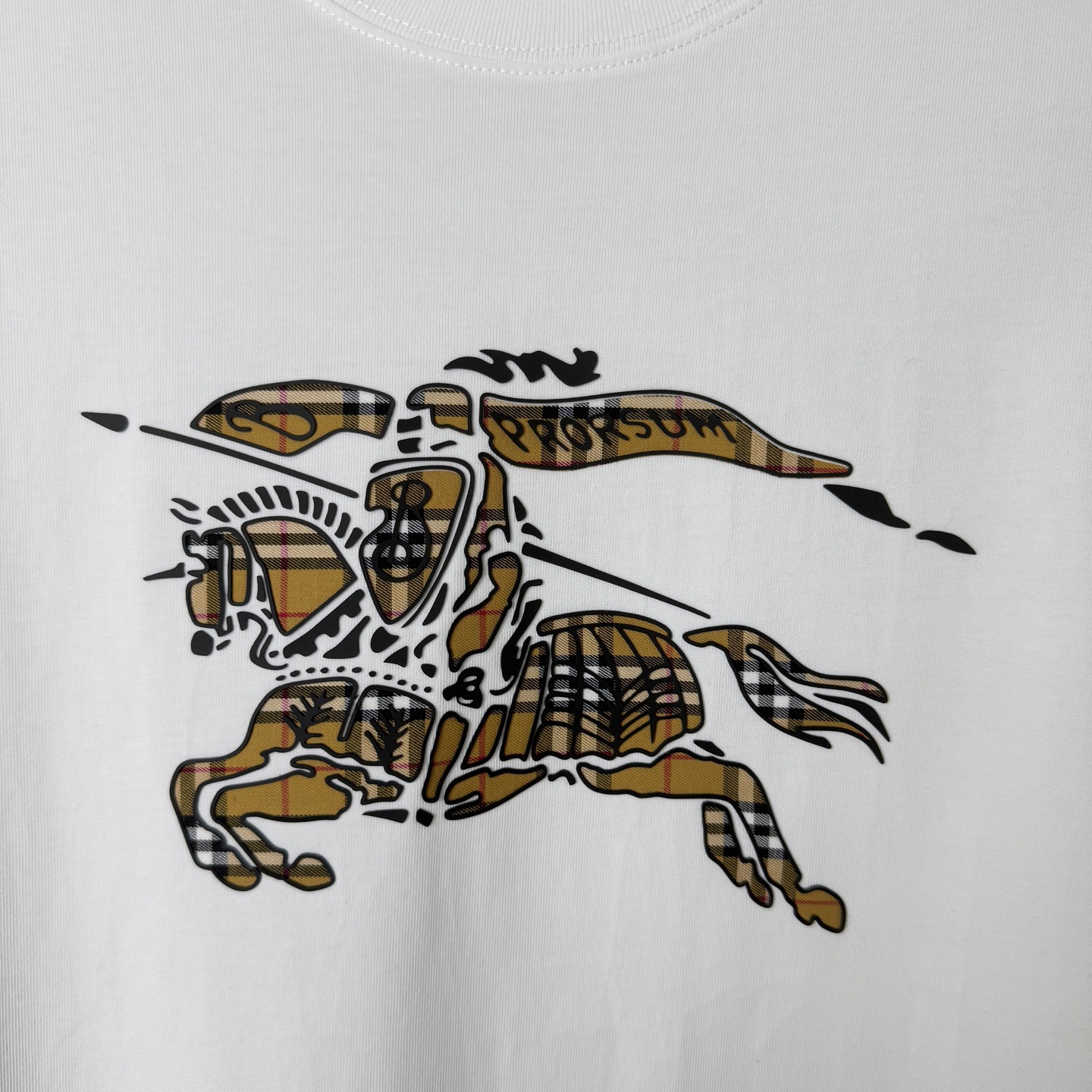 Burberry BURBERRY/巴宝莉 贴布战马 立体胶印字母LOGO圆领短袖T恤