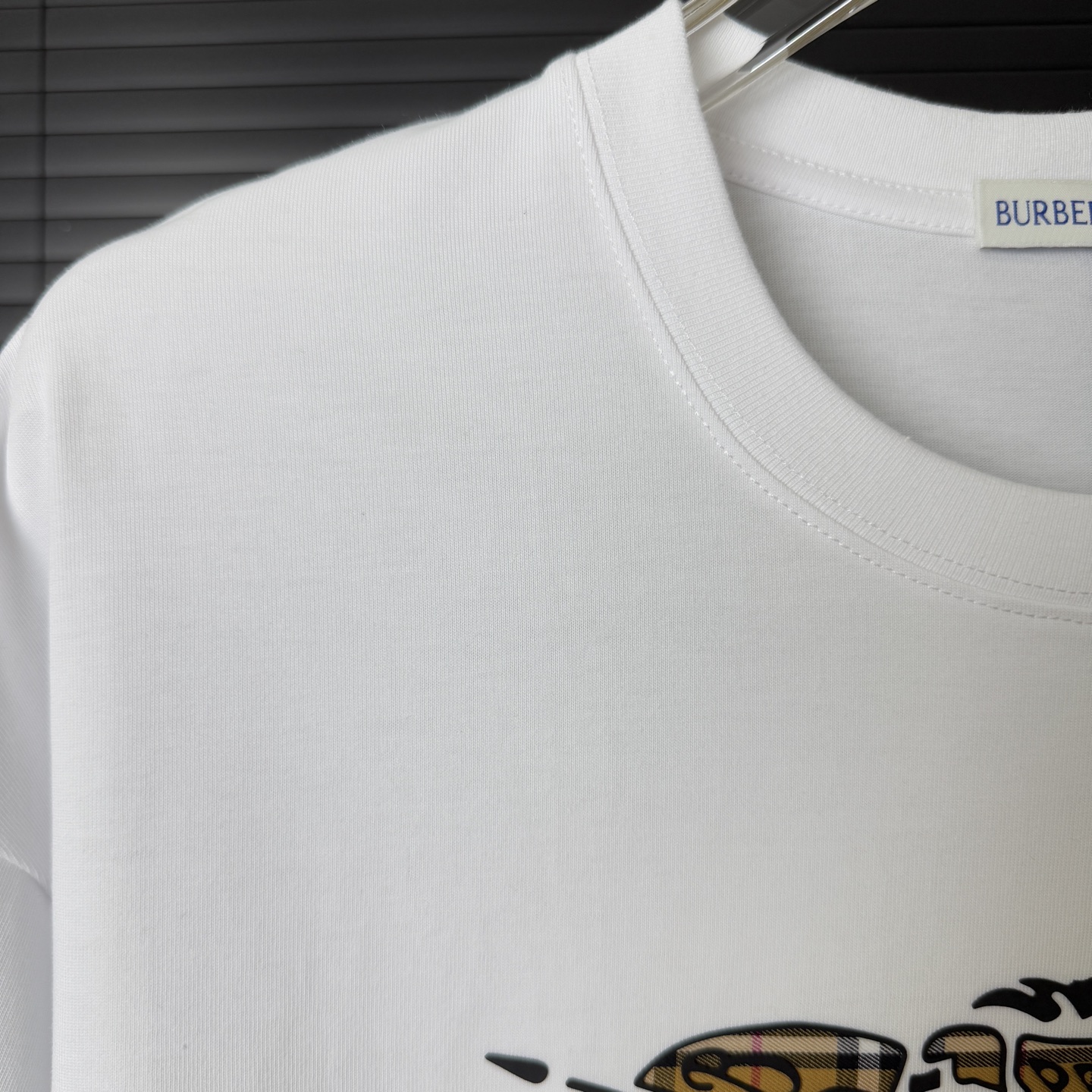 Burberry BURBERRY/巴宝莉 贴布战马 立体胶印字母LOGO圆领短袖T恤
