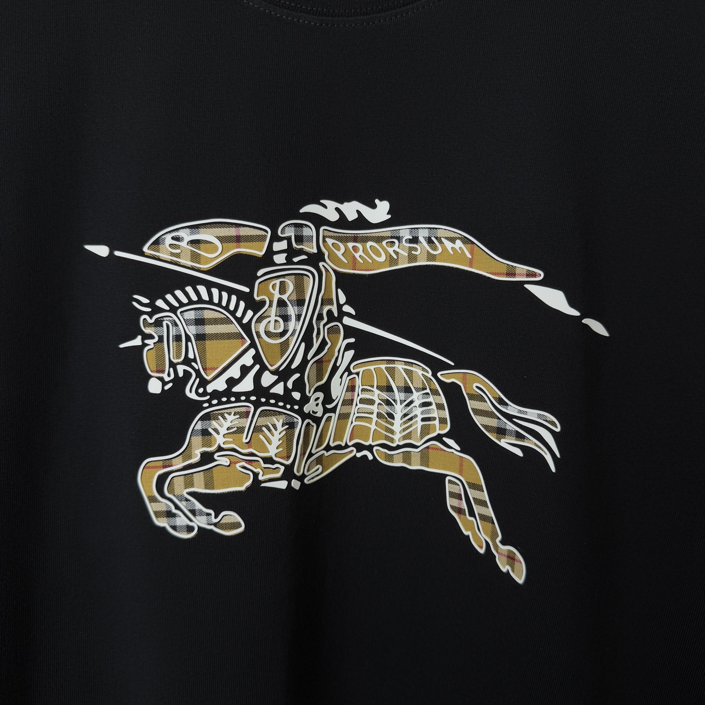 Burberry BURBERRY/巴宝莉 贴布战马 立体胶印字母LOGO圆领短袖T恤