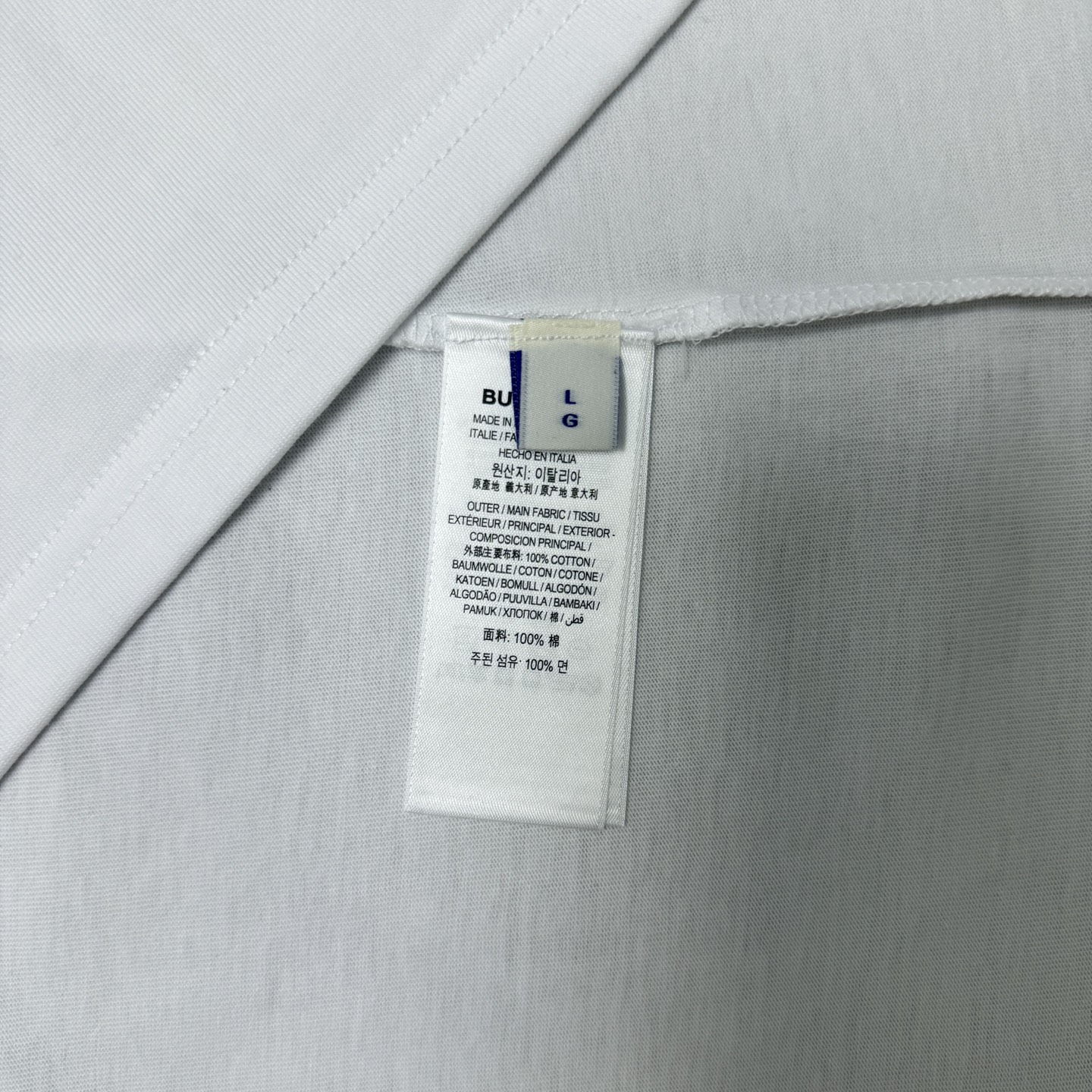 Burberry BURBERRY/巴宝莉 立体拼色胶印字母LOGO圆领短袖T恤