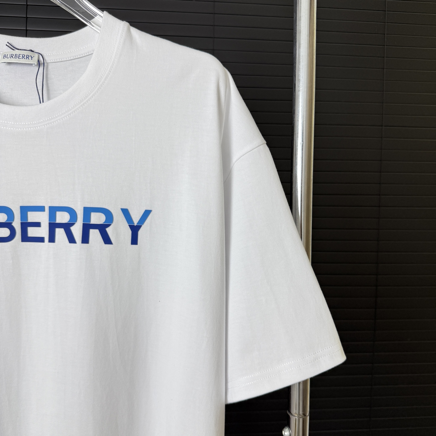 Burberry BURBERRY/巴宝莉 立体拼色胶印字母LOGO圆领短袖T恤