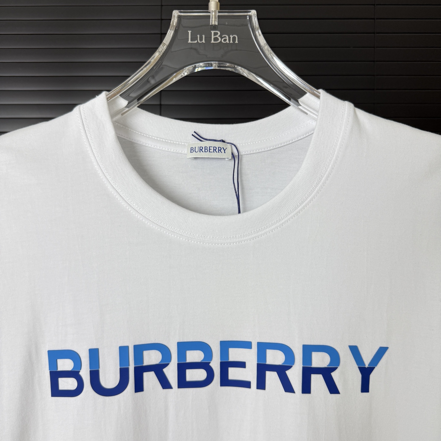 Burberry BURBERRY/巴宝莉 立体拼色胶印字母LOGO圆领短袖T恤