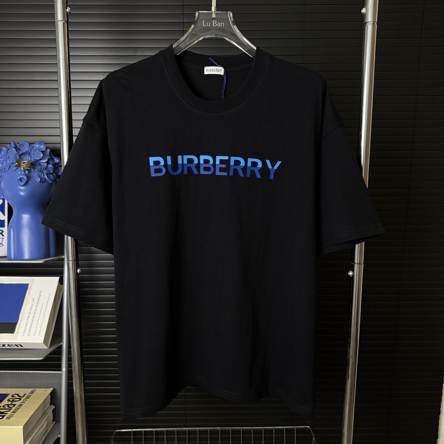 Burberry BURBERRY/巴宝莉 立体拼色胶印字母LOGO圆领短袖T恤