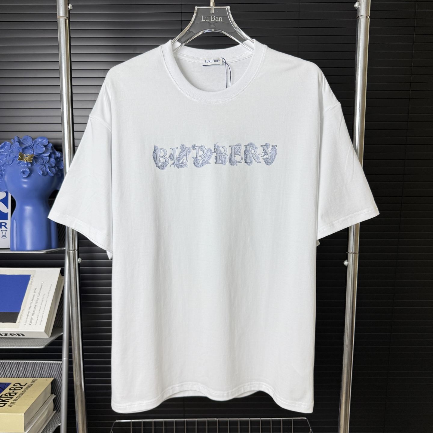 Burberry BURBERRY/巴宝莉 立体发泡字母LOGO圆领短袖T恤