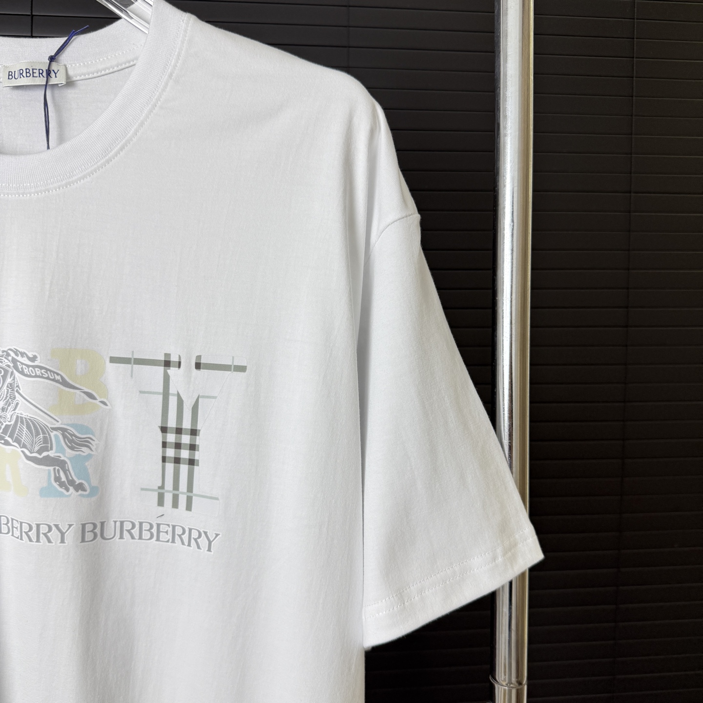 Burberry BURBERRY/巴宝莉 拼色字母LOGO圆领短袖T恤