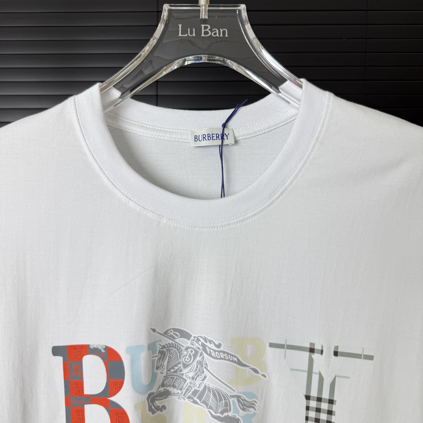 Burberry BURBERRY/巴宝莉 拼色字母LOGO圆领短袖T恤